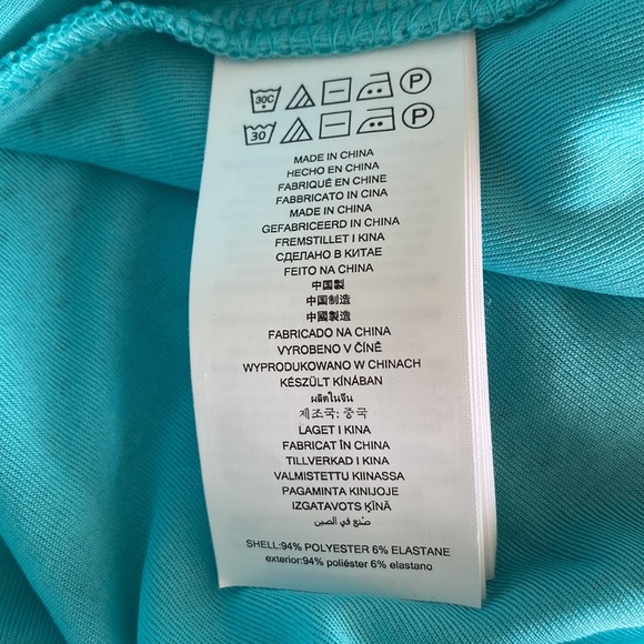 MICHAEL Michael Kors - Paisley Eyelet Knit Flutter Sleeve Turquoise Dress​ - Picture 10 of 12